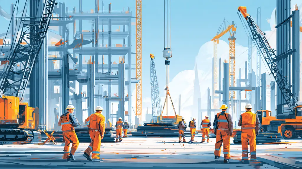 Montagem de estrutura metálica