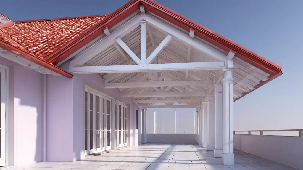 Estrutura metálica para telhado